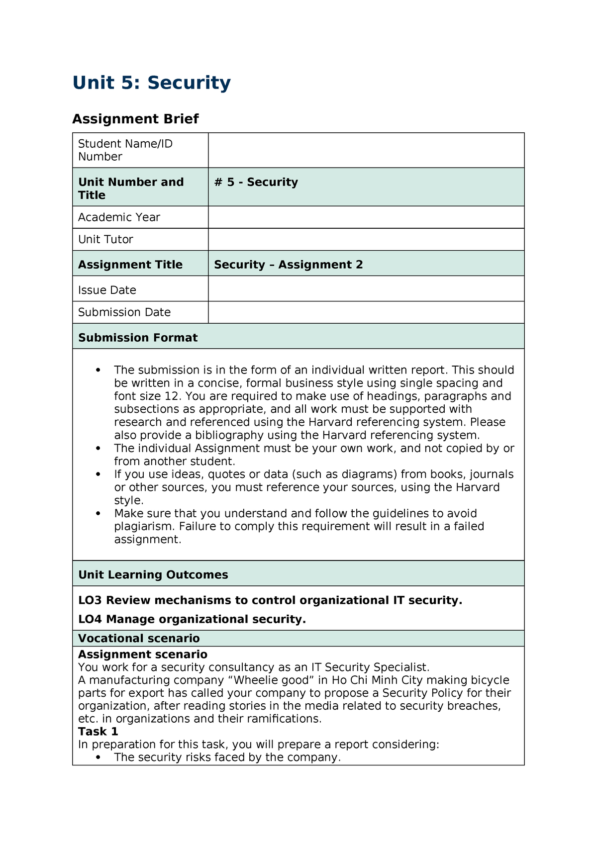 unit 5 security assignment 2