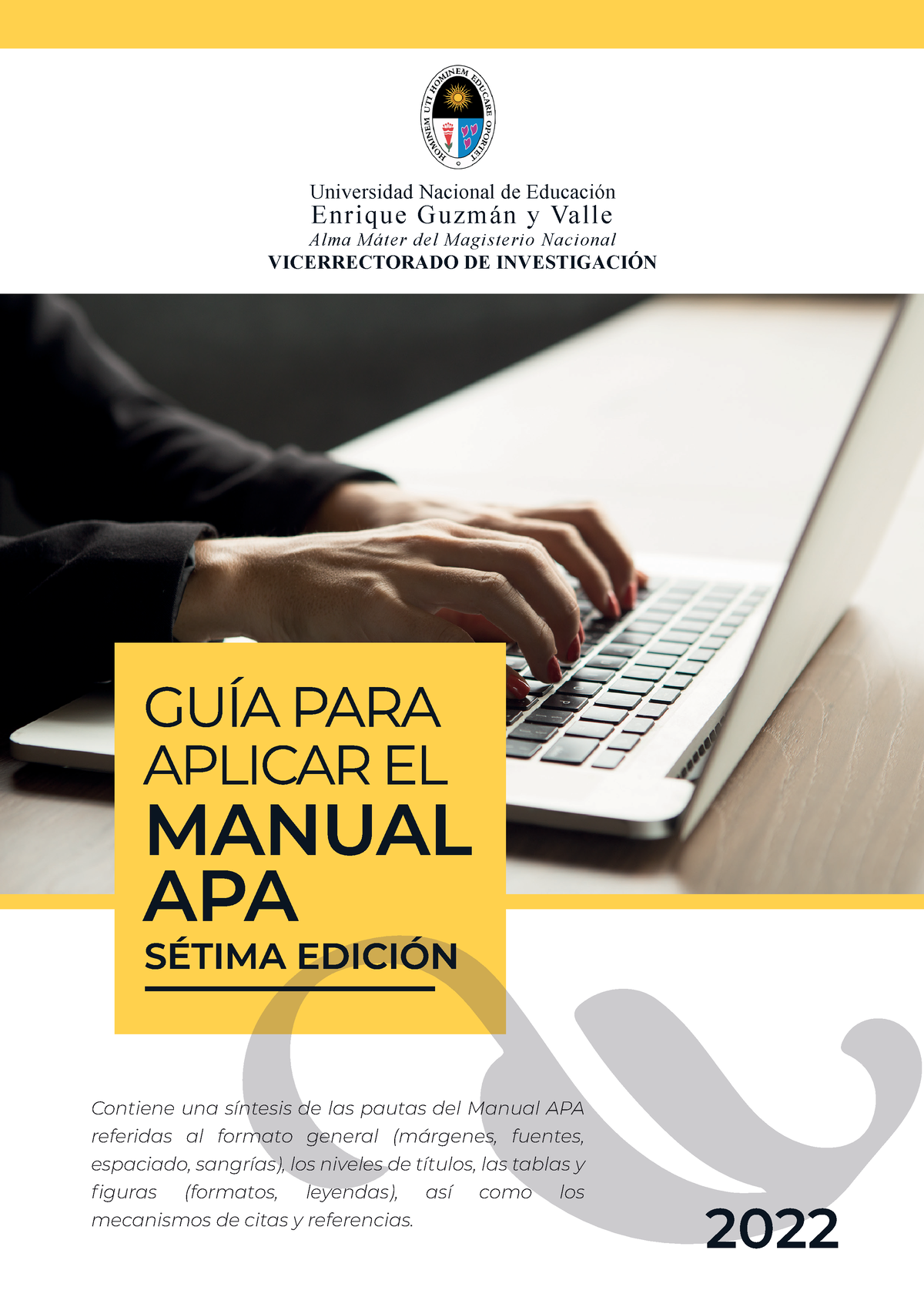 Guia Para Aplicar El Manual Apa Sétima Edición 2022 Universidad Nacional De EducaciÛn E N Ri 9311