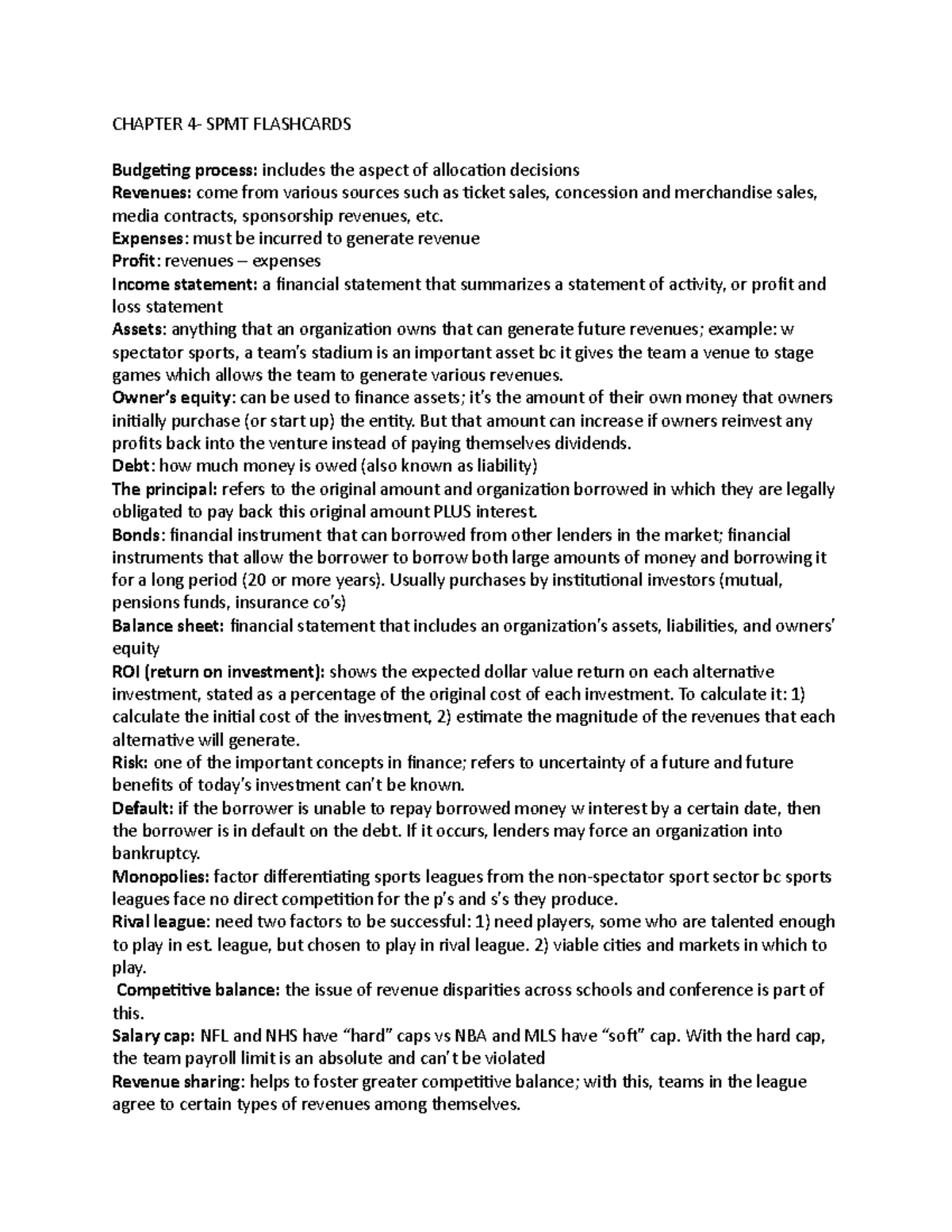 chapter-4-notes-chapter-4-spmt-flashcards-budgeting-process