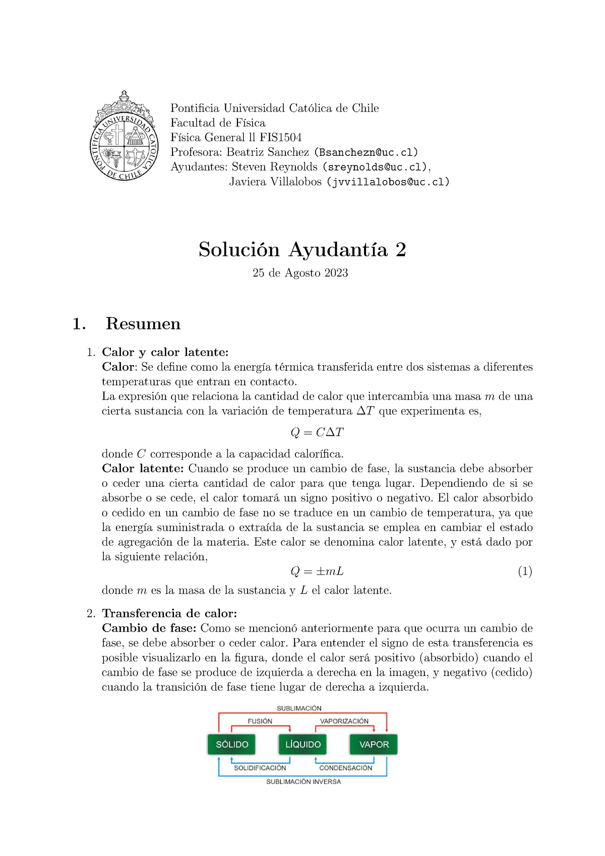 Solución Ayudantia 2 - Pontificia Universidad Católica De Chile ...