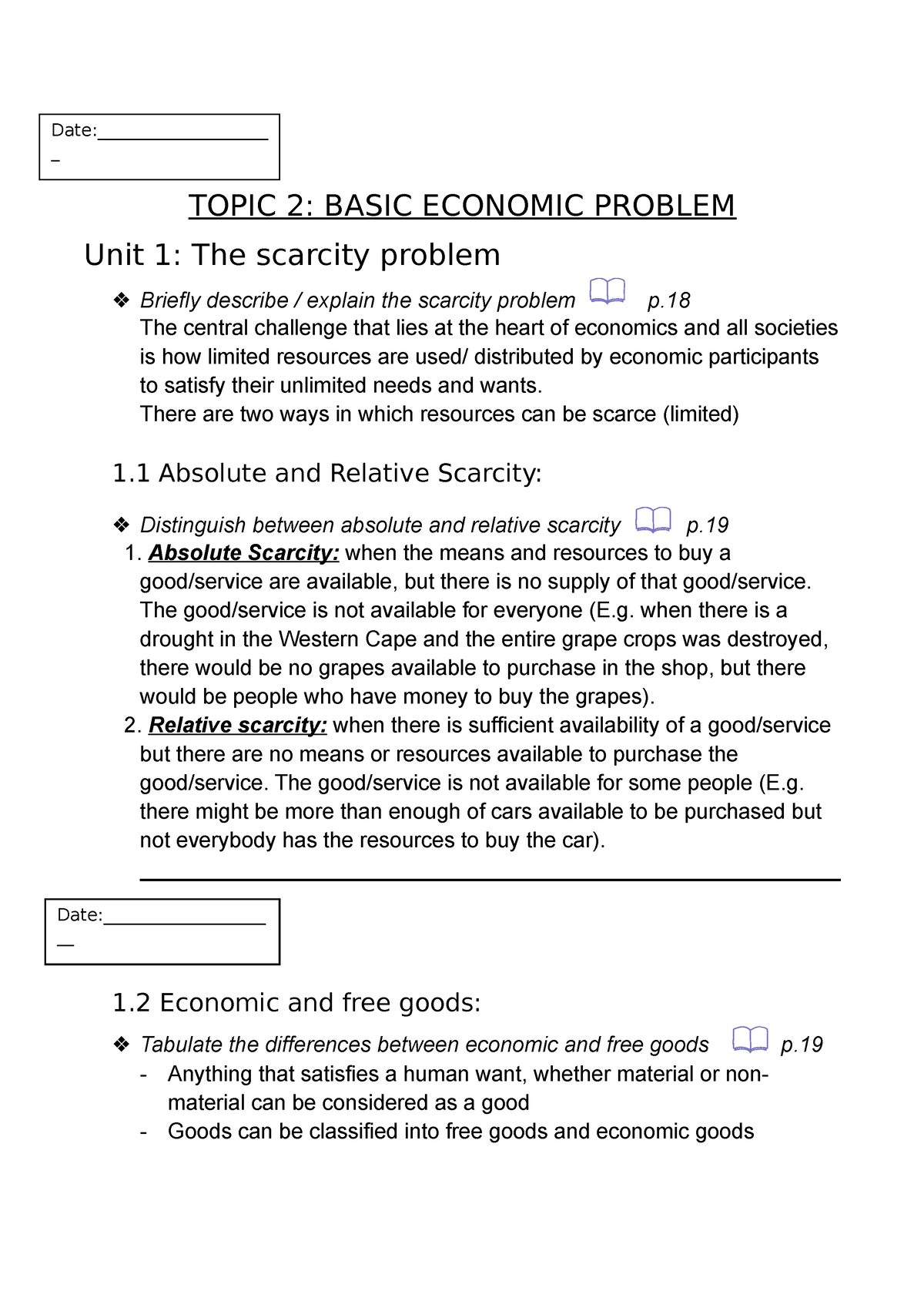 case study on basic economic problem