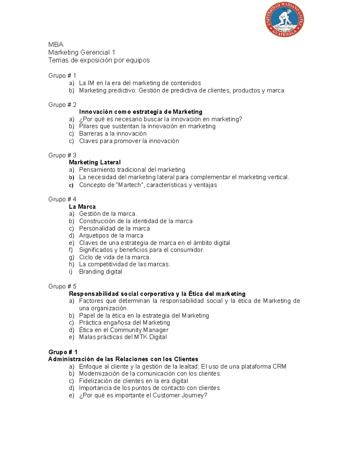 Temasexpogrupos - Materiales d exponer - MBA Marketing Gerencial 1 ...
