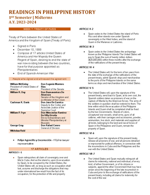 Readings IN Philippine History - READINGS IN PHILIPPINE HISTORY ...