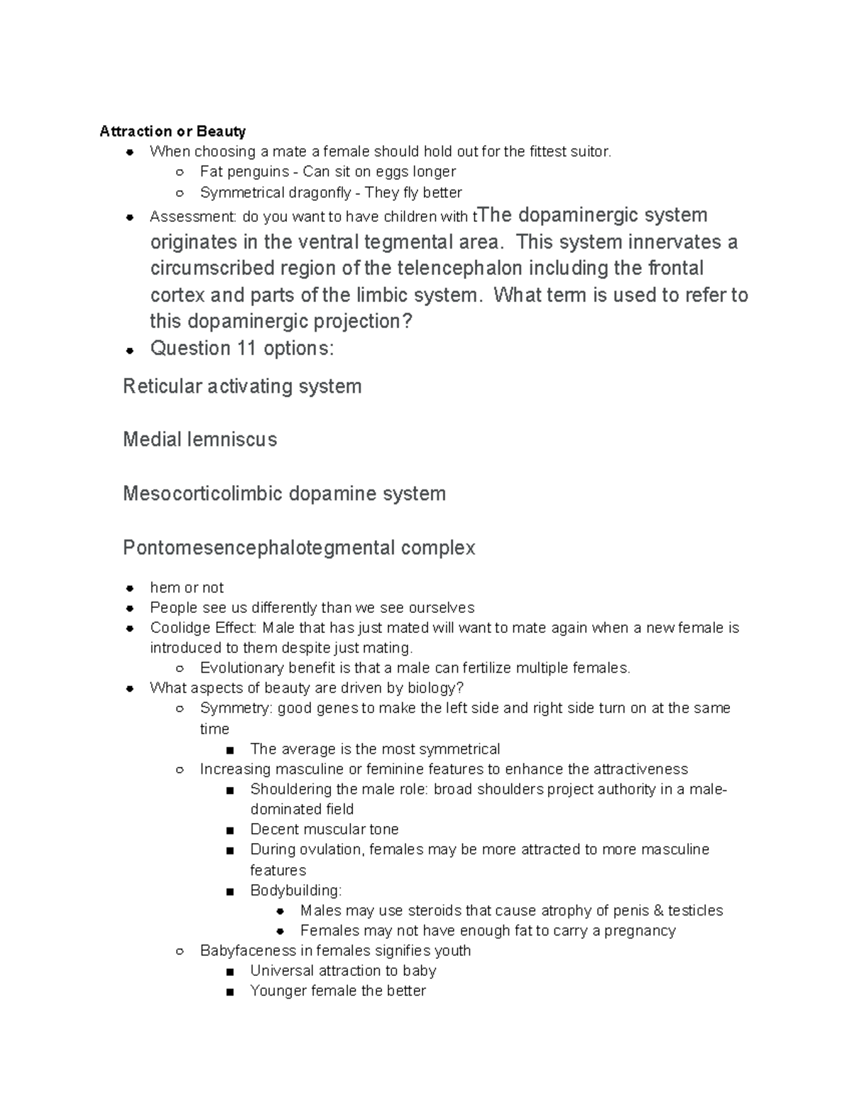 Human Sexuality Course Exam 2 Lecture and review Session Notes ...
