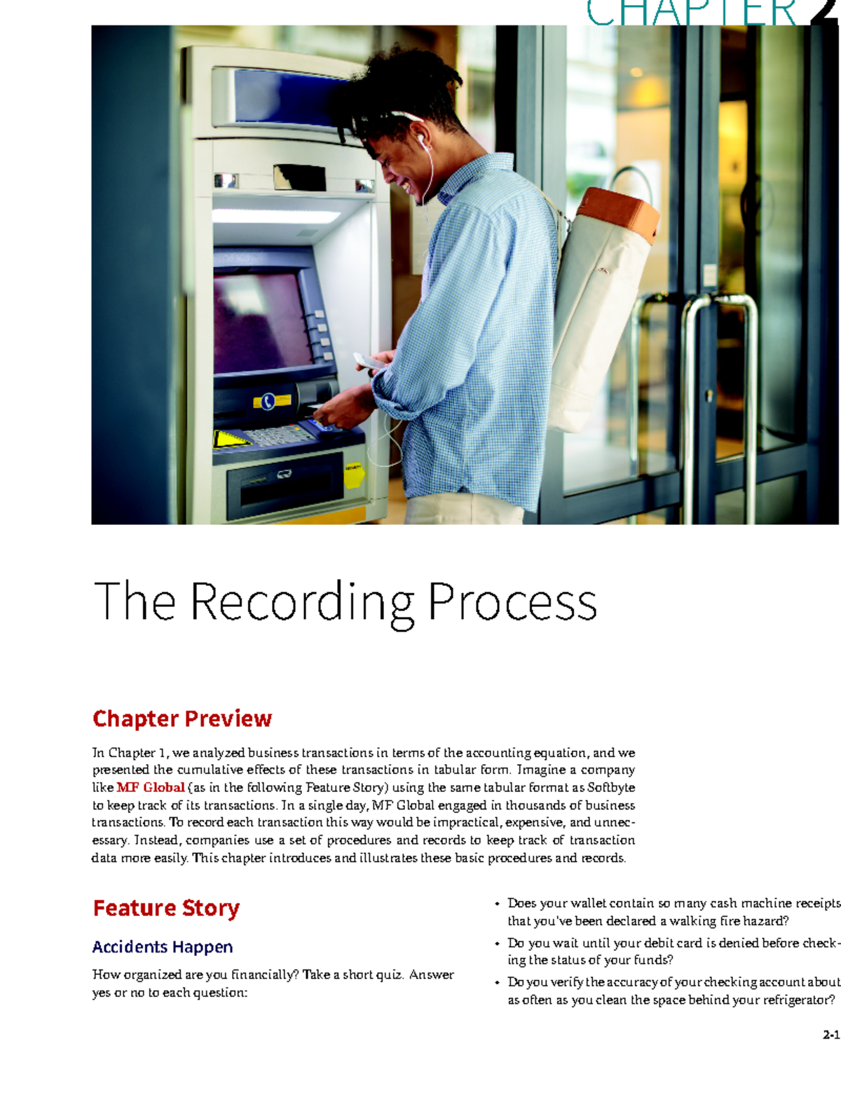 Accounting..the recording process - 2- CHAPTER 2 Eva-Katalin/E+/Getty ...