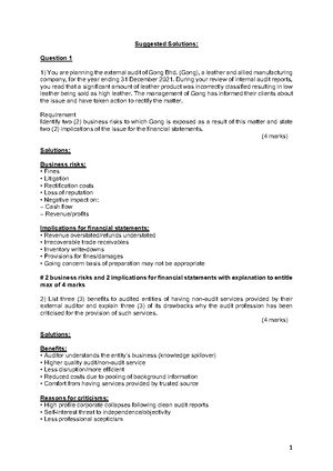N8TCWN16D25F12369 - Advanced audit - Studocu