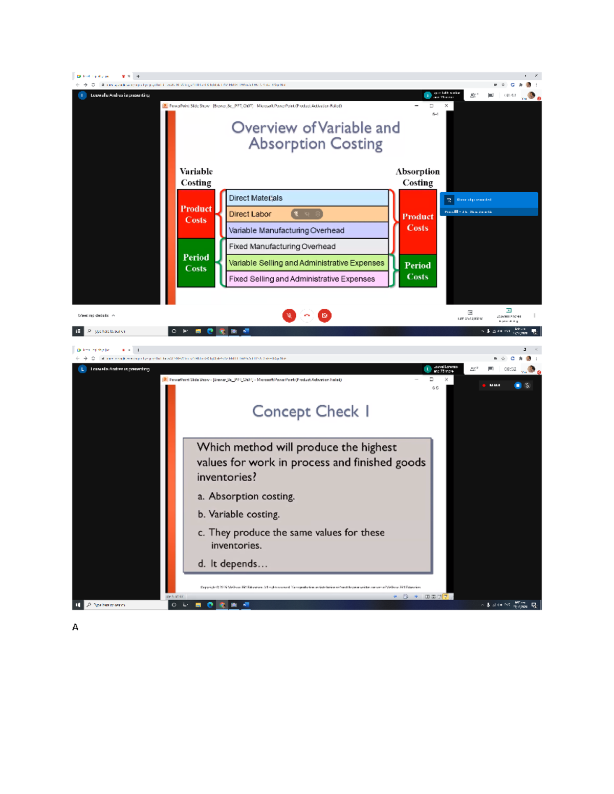 Strat cost - BS Accountancy - A - Studocu