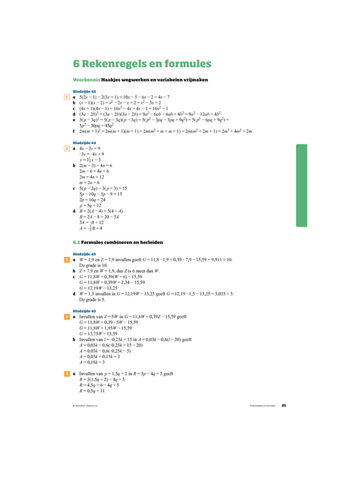 Uitwerkingen%20H6 - Antwoorden Wiskunde H6 - Wiskunde - Studeersnel