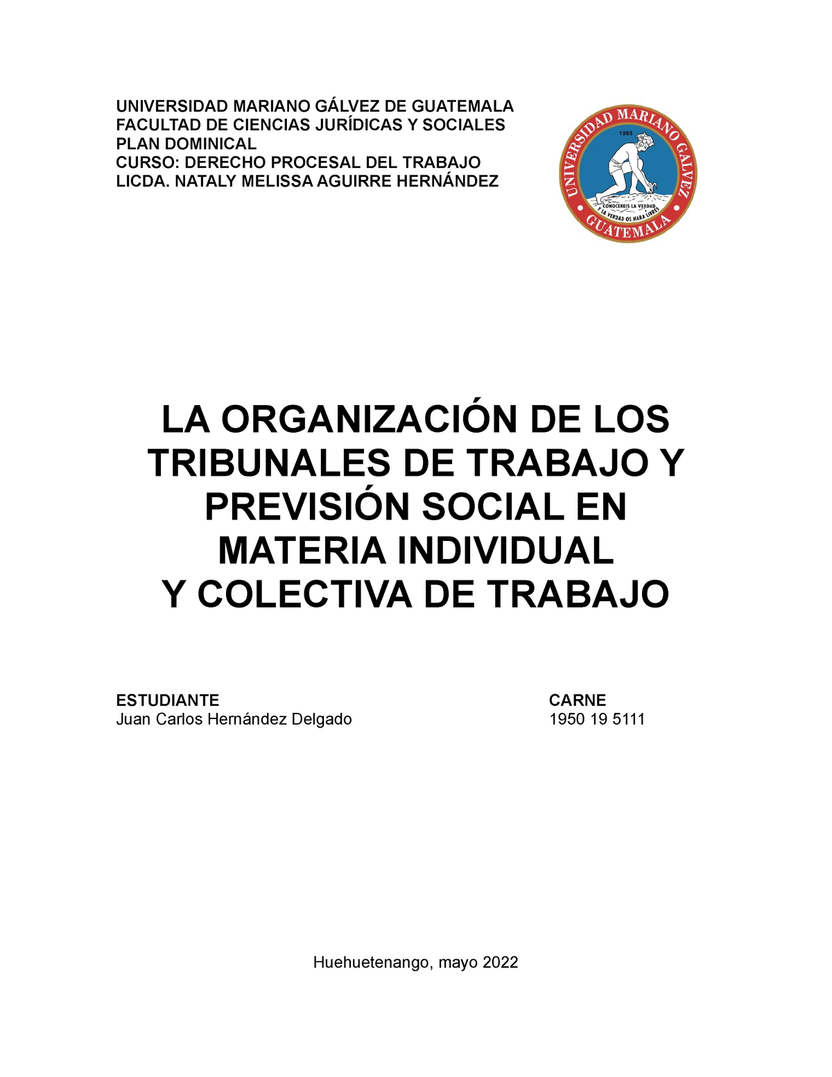 Organizacion De Los Tribunales De Trabajo Y Prevision Social ...