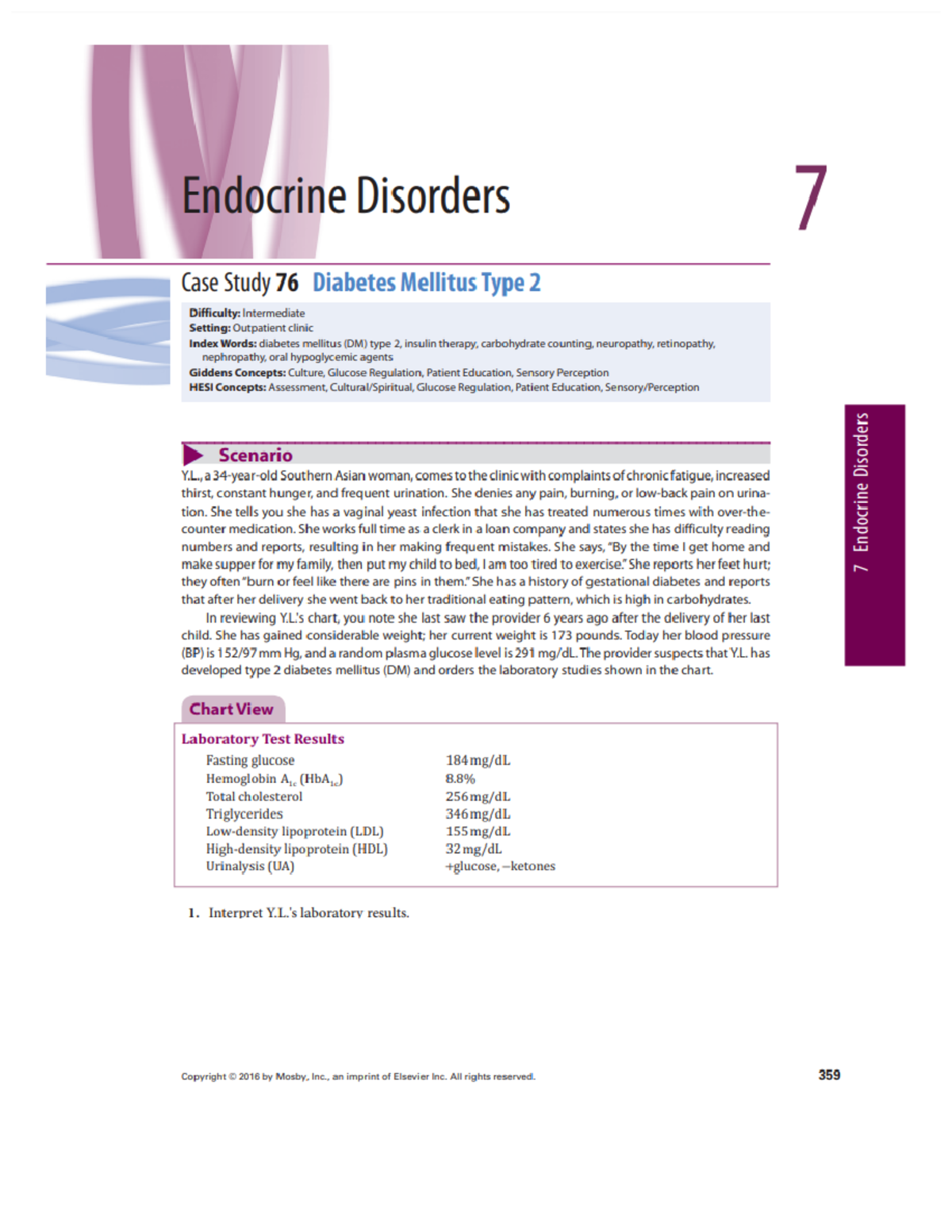 diabetes mellitus type 2 case study scribd