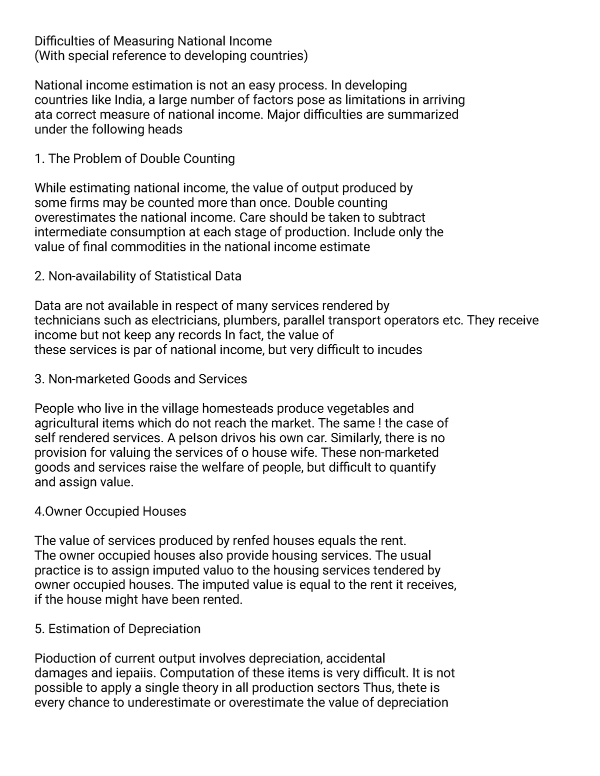 difficulties-of-measuring-national-income-difficulties-of-measuring