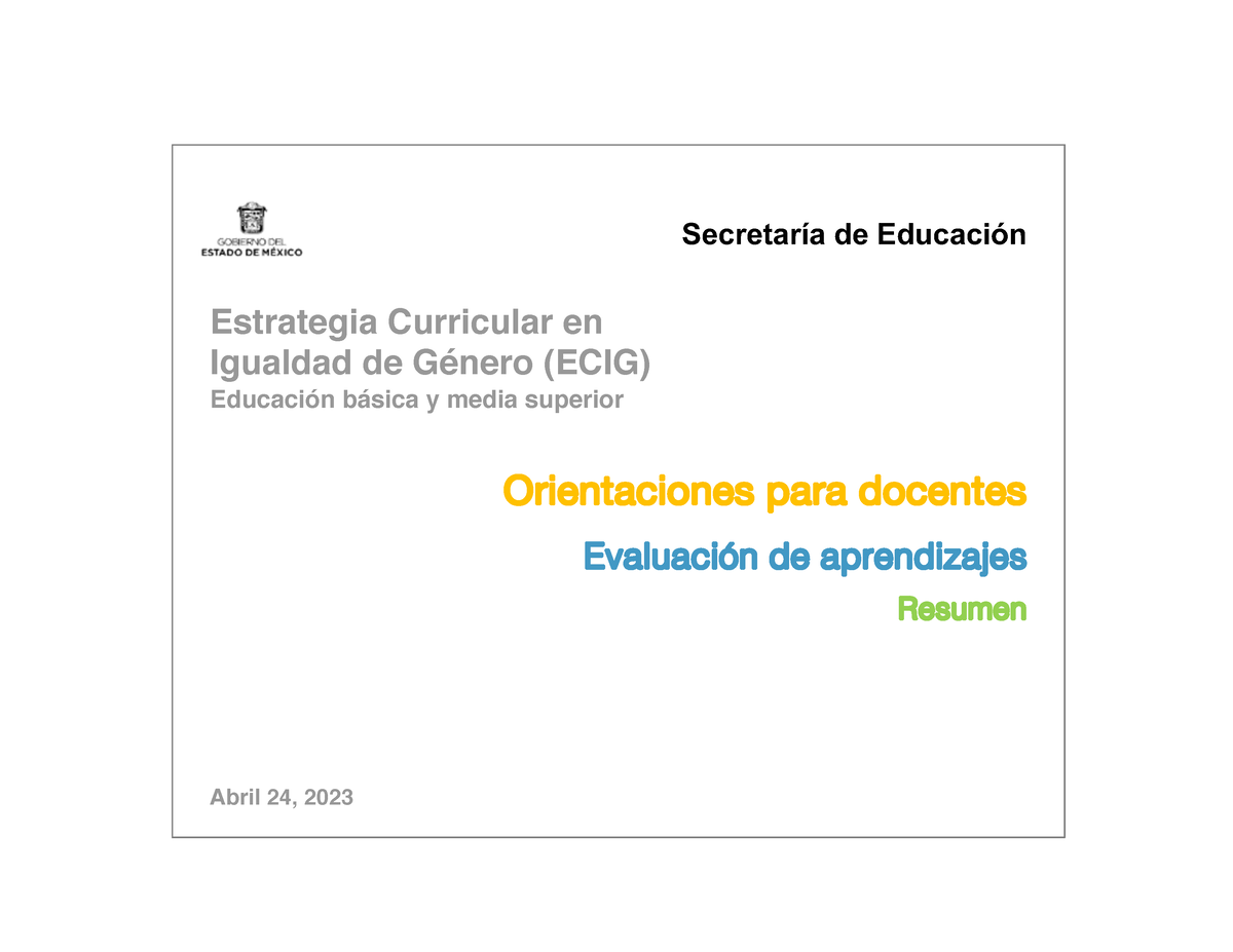 Ecig-orientaciones Docentes 3-con Resumen - Estrategia Curricular En ...