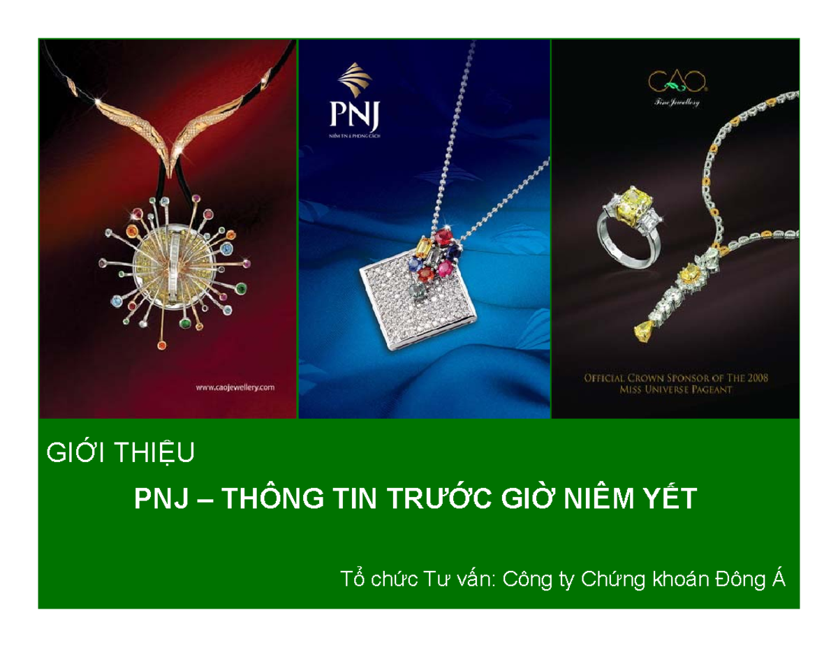 PNJ+ Presentations+2+ +18+March+2009 +Vietnamese - GIàI THIàU PNJ ñ TH ...