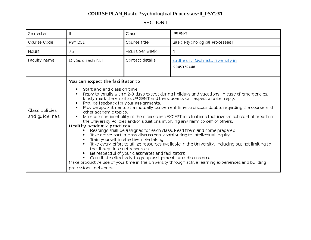 basic-psychological-processes-psy231-1ug-even-course-plan-basic