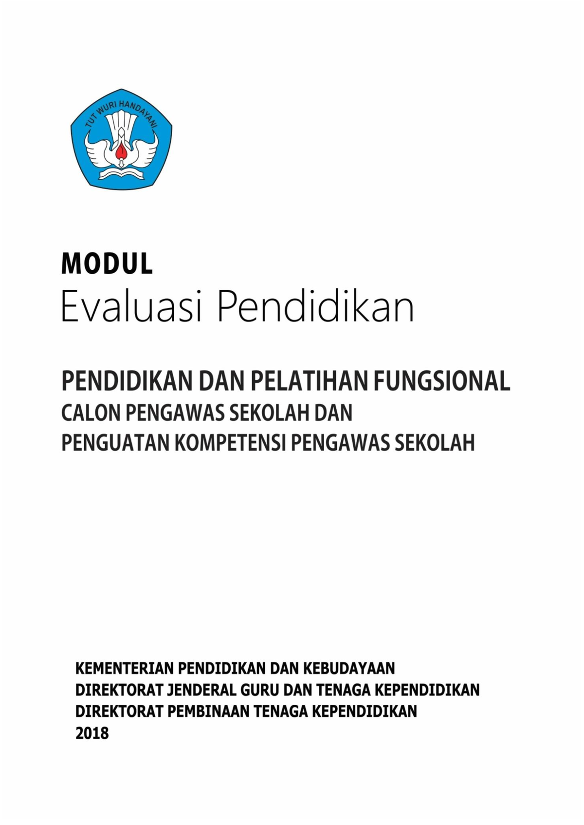 4. B4 Evaluasi Pendidikan - MODUL PENDIDIKAN DAN PELATIHAN FUNGSIONAL ...