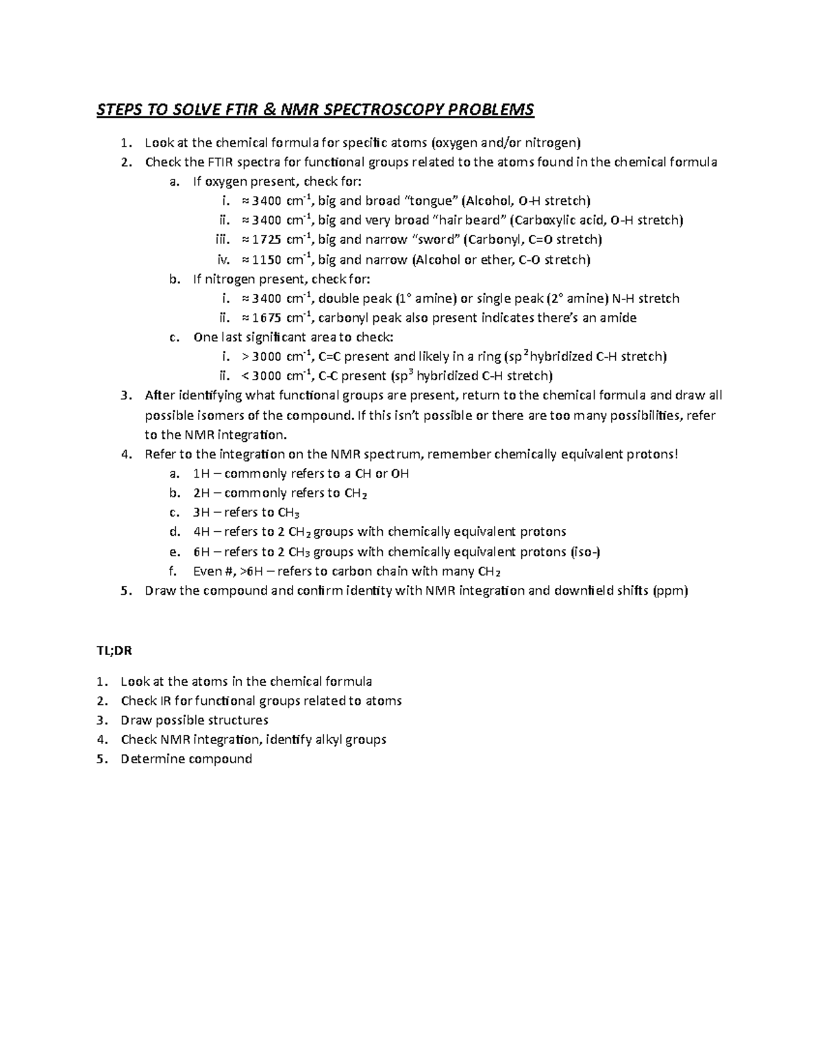 How to solve IR & NMR Spectra Graphs - STEPS TO SOLVE FTIR NMR ...