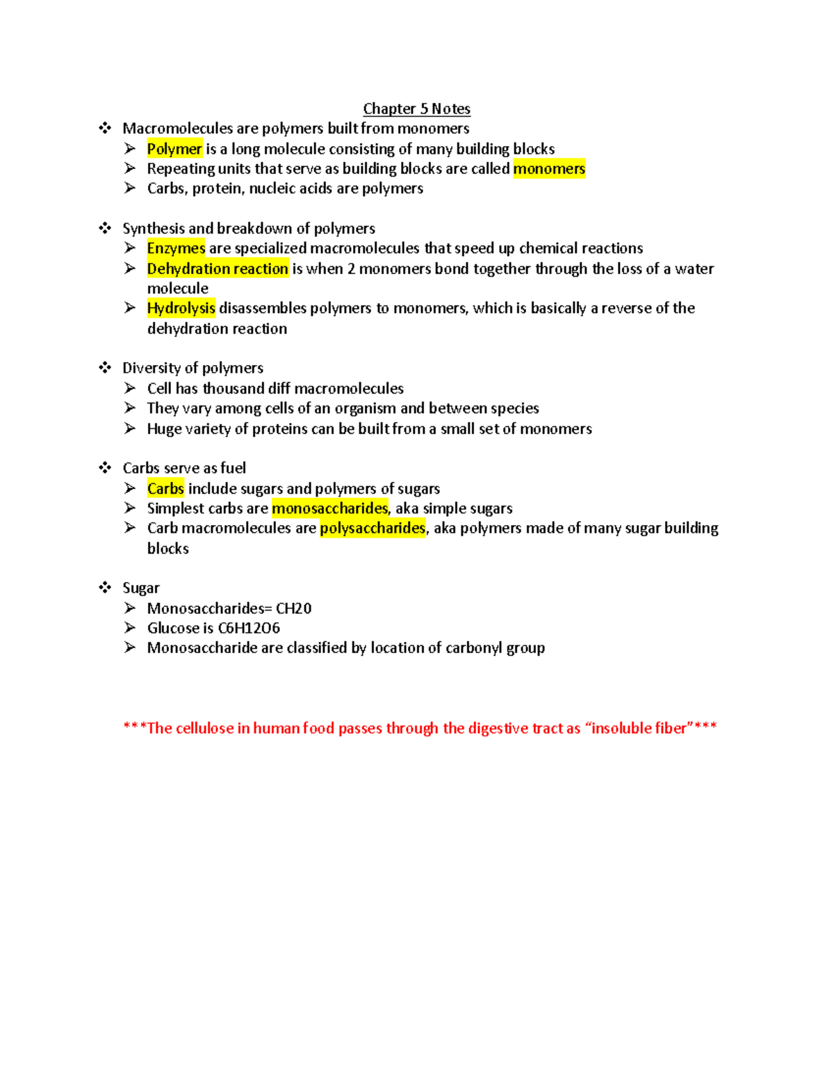 BIOL CH5 - Lecture Notes CH5 - Warning: TT: Undefined Function: 32 ...