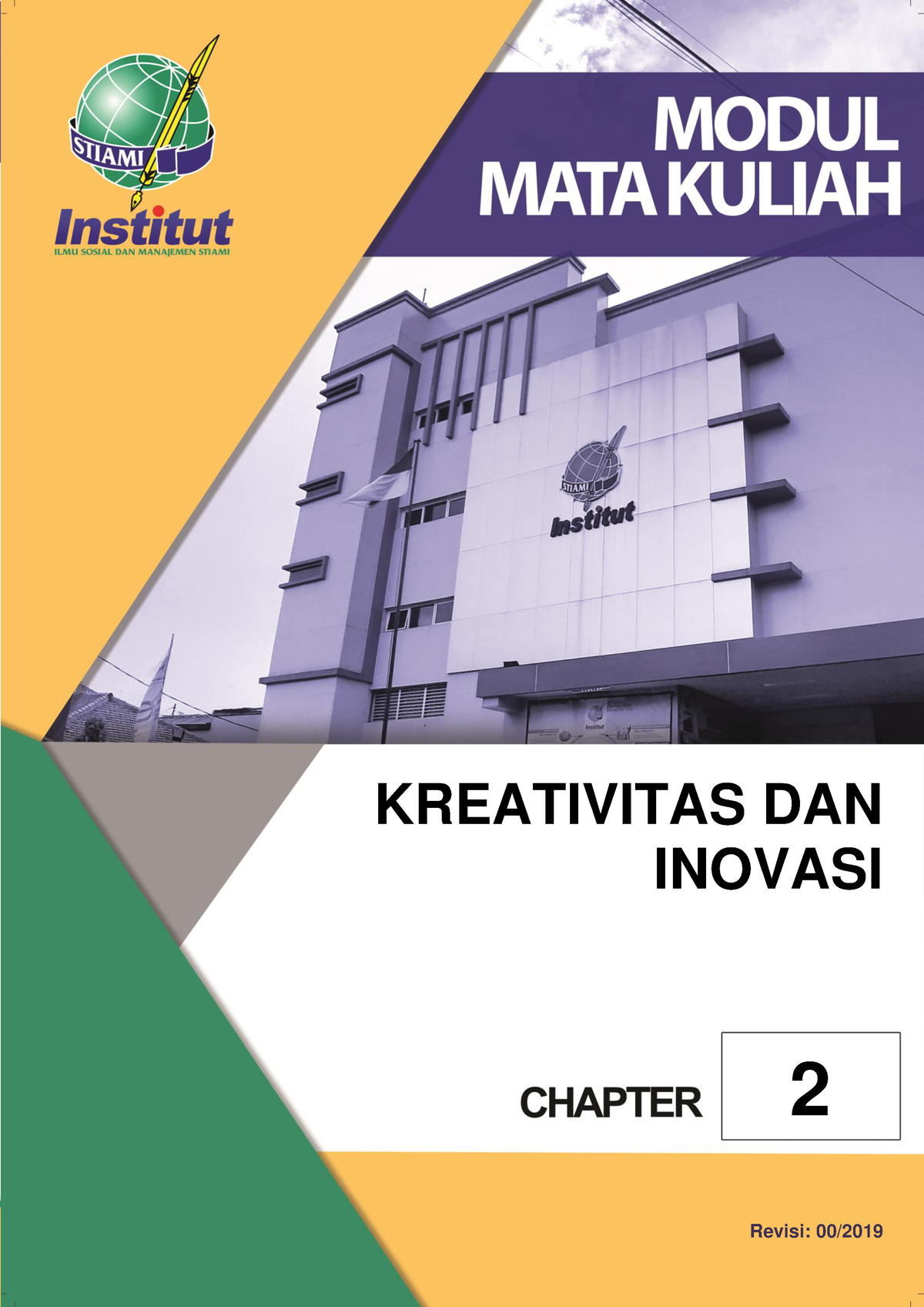 Chapter 2 - For Creativity - KREATIVITAS DAN INOVASI 2 CHAPTER Revisi ...