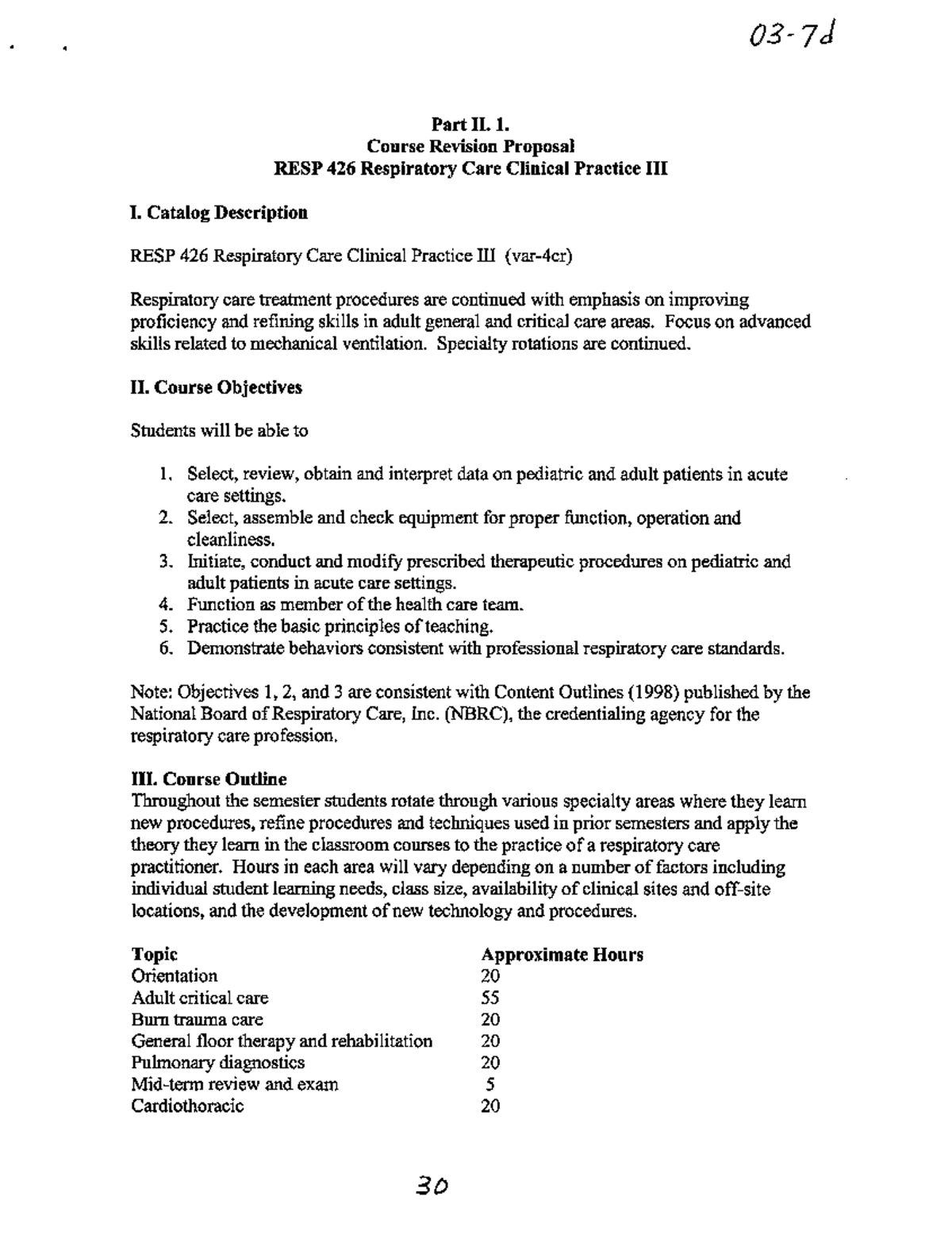 03 7d resp 426 respiratory care clinical practice iii - RET2834L - Studocu