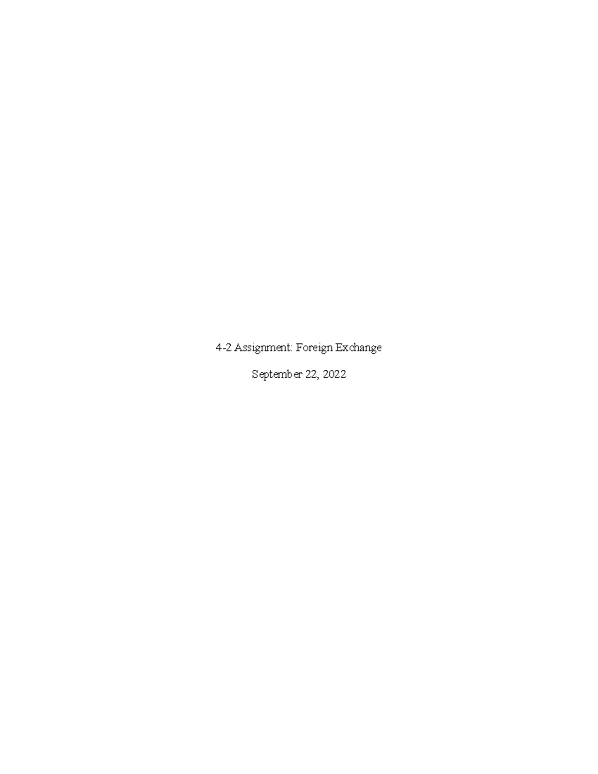 4 2 assignment foreign exchange 4 2 assignment foreign exchange