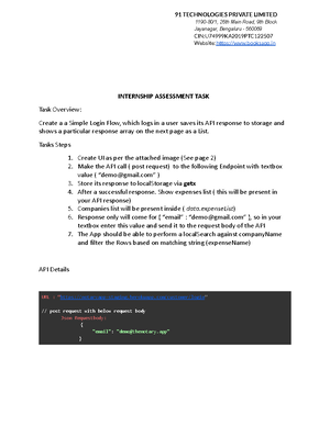Full stack development - Web Technologies - Studocu