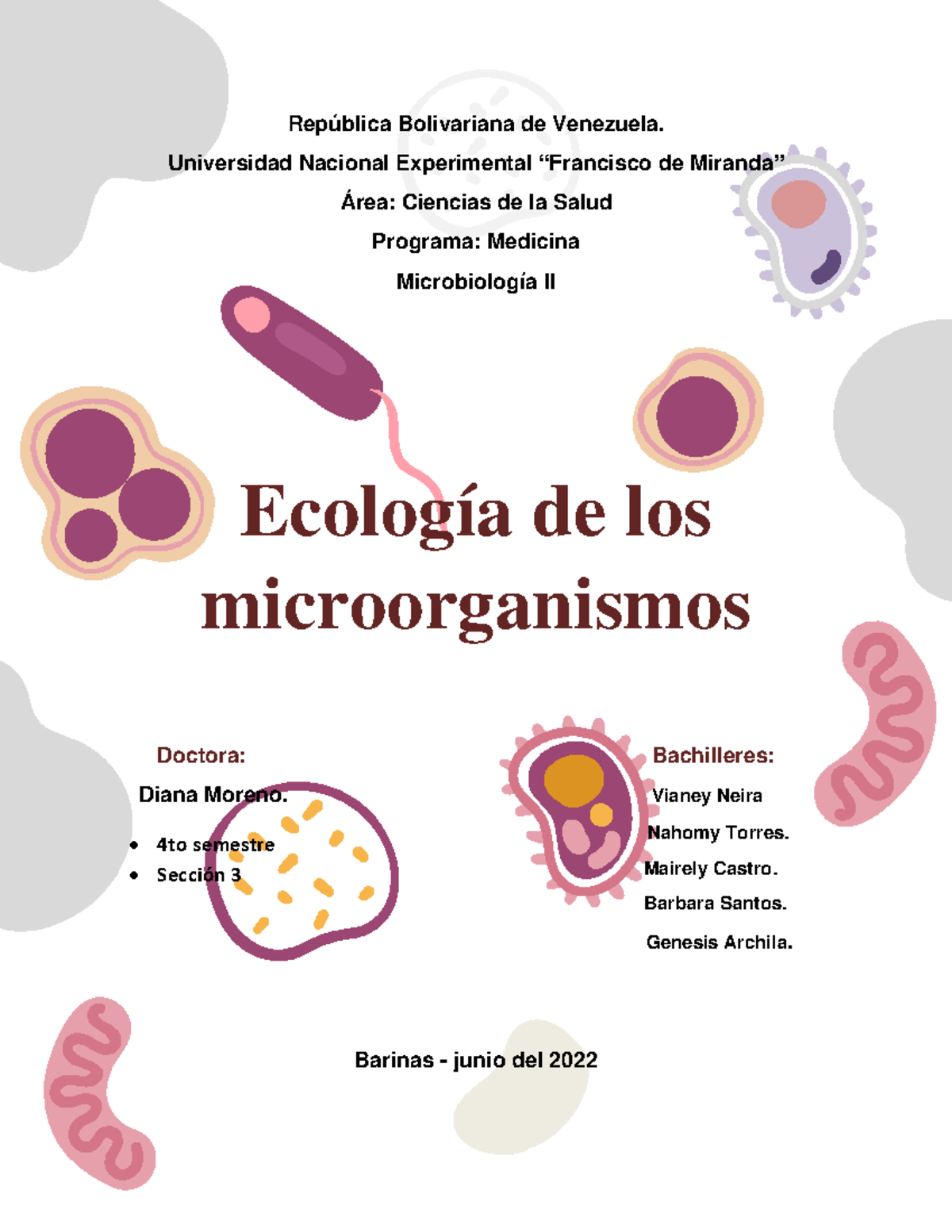 Ecologia de los microorganismos - República Bolivariana de Venezuela ...