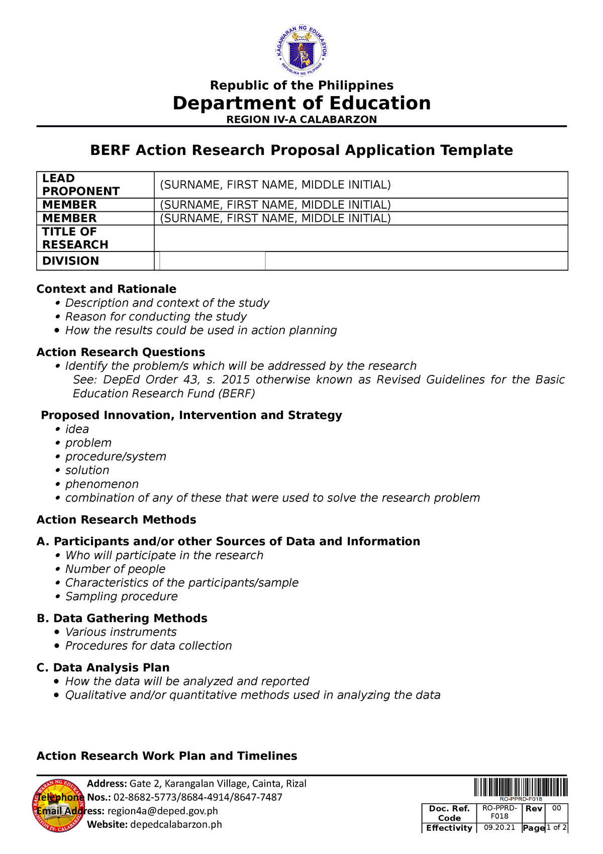 sample research proposal in public administration in the philippines