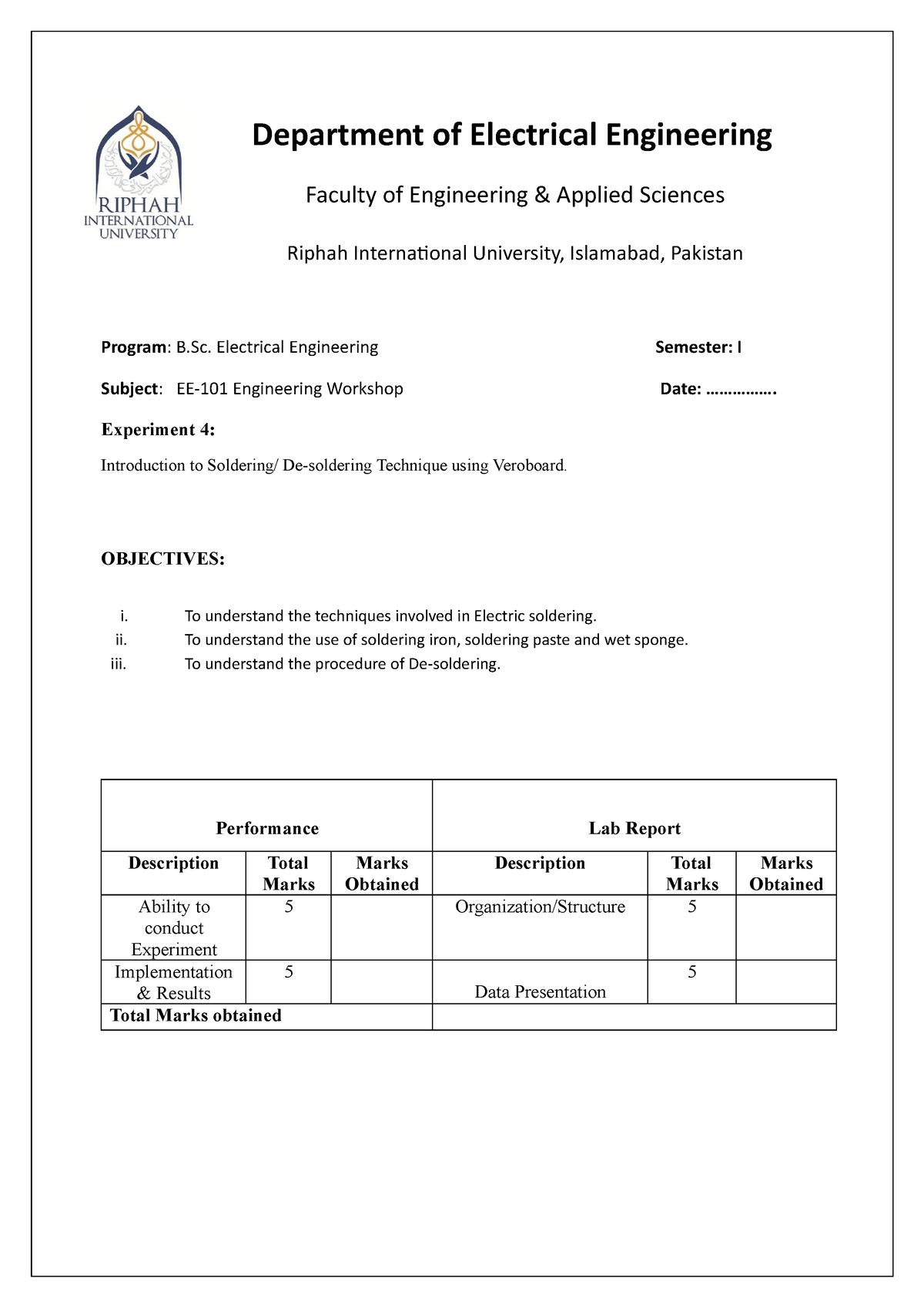 Engineering Workshop Lab Report 4 Department Of Electrical   Thumb 1200 1698 