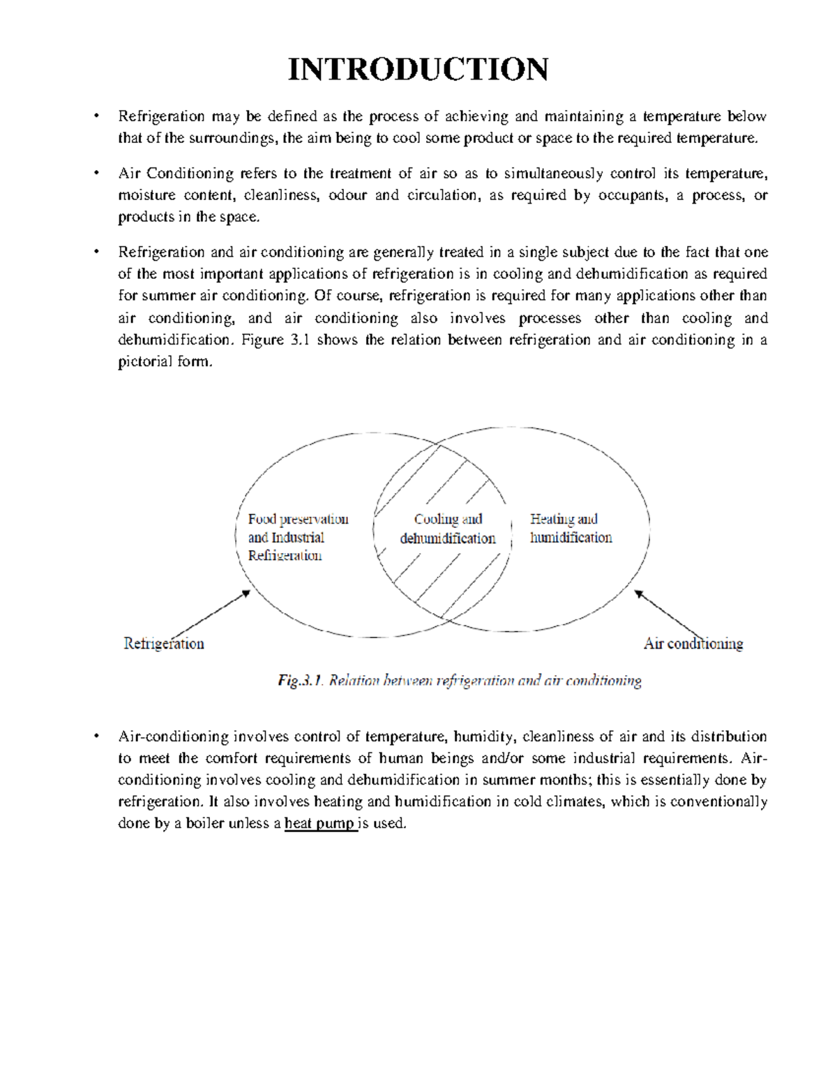 1. Introduction - good one - INTRODUCTION Refrigeration may be defined ...