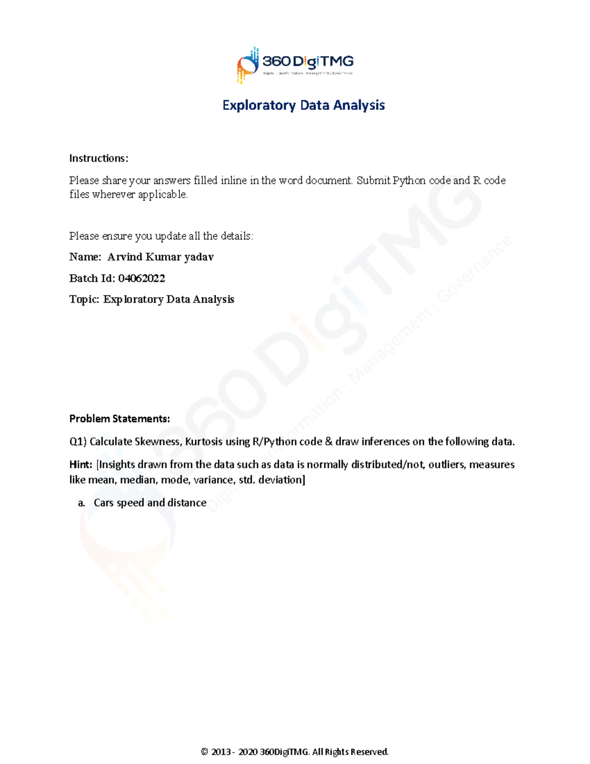 4 Exploratory Data Analysis - Exploratory Data Analysis Instructions ...