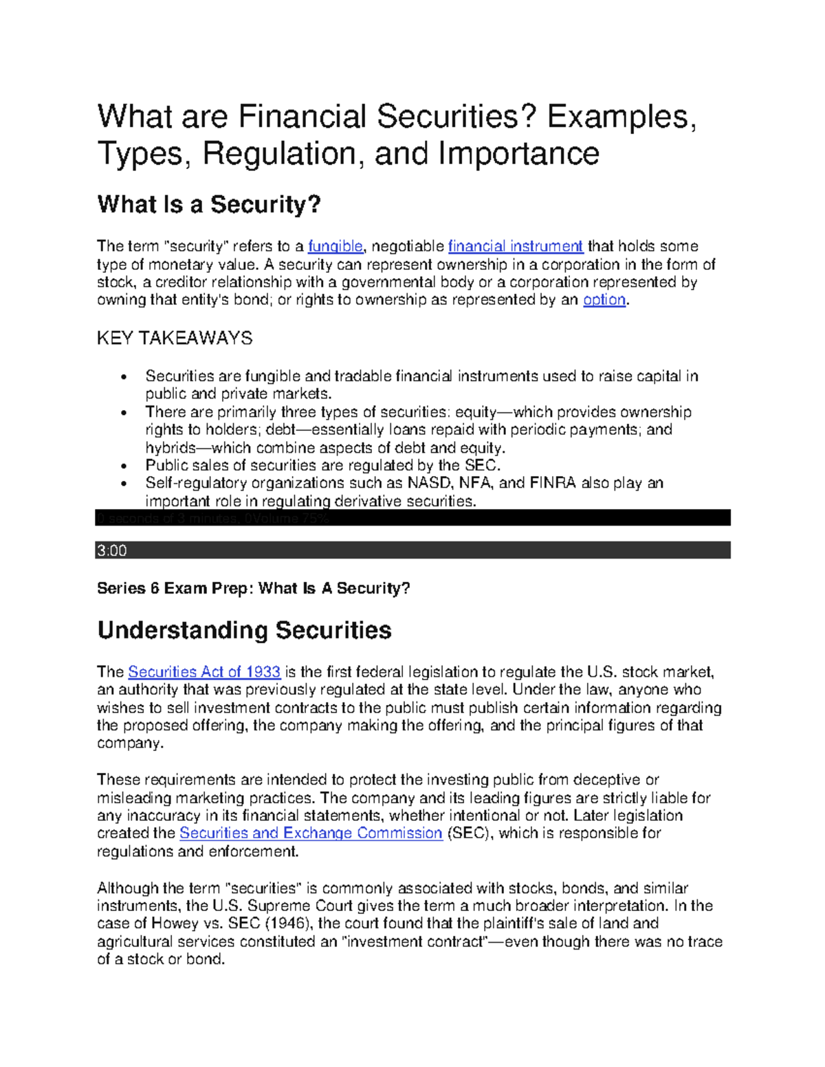 What Are Financial Securities - A Security Can Represent Ownership In A ...