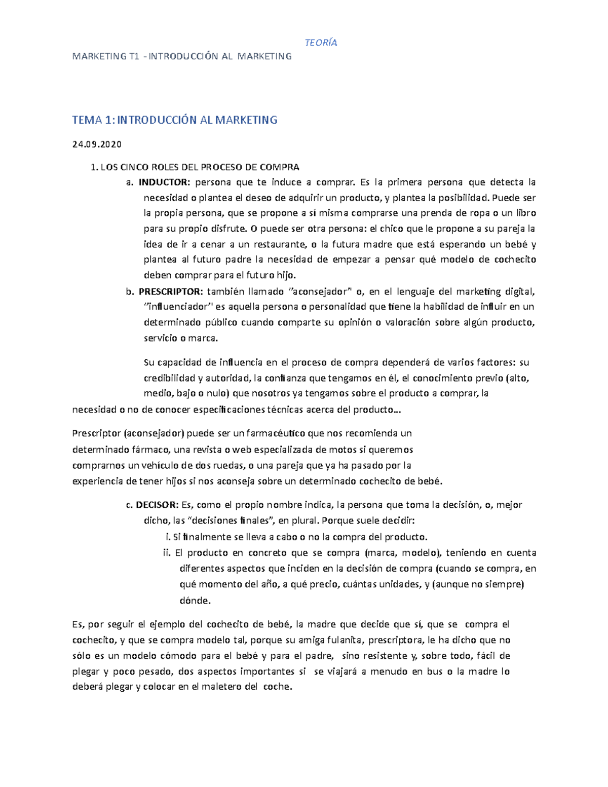 Tema 1 - Introducción Al Marketing y primeras definiciones y conceptos ...