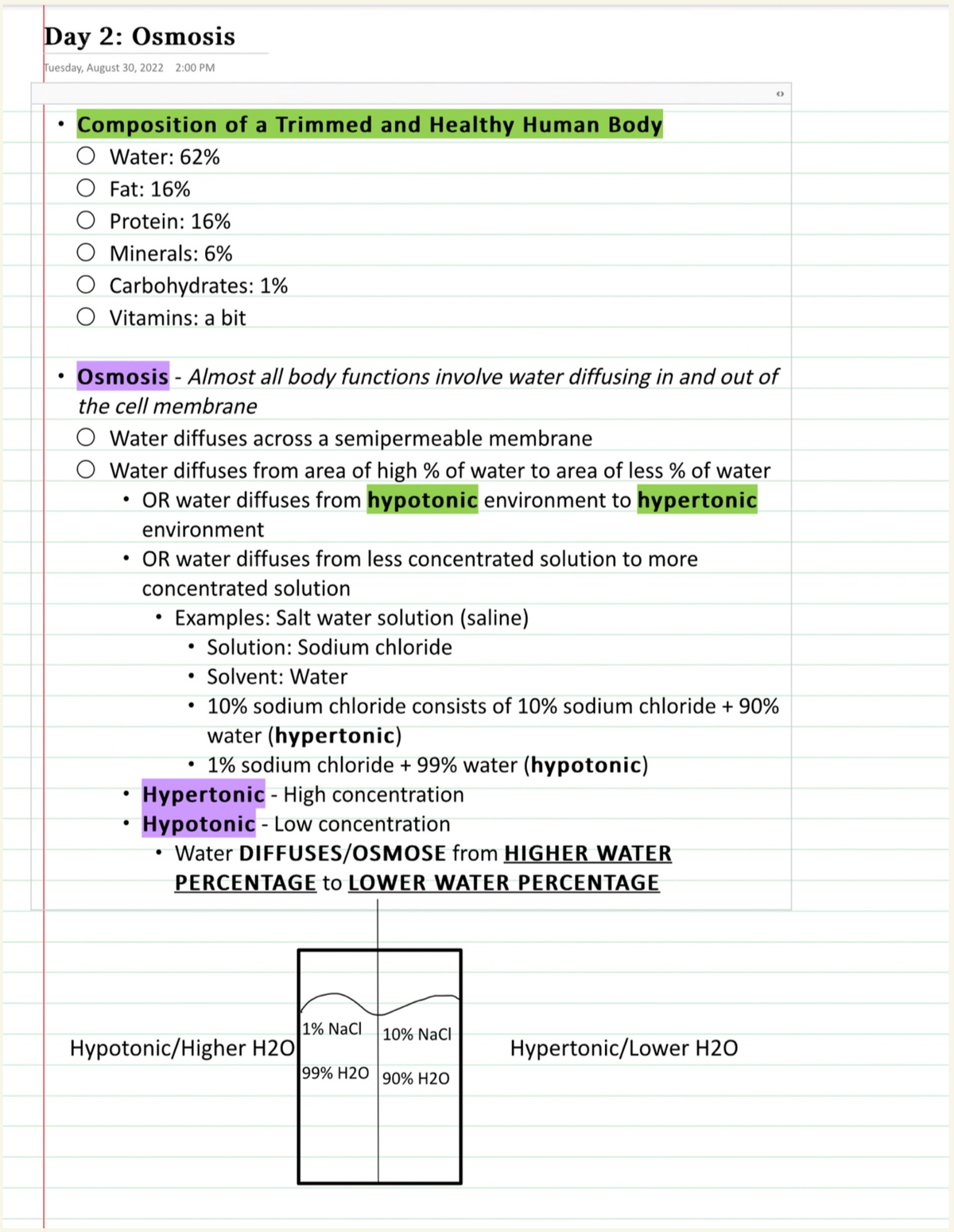 Intro to Osmosis BIOL 102LF QUESTION ANSWER QUESTION ANSWER Studocu