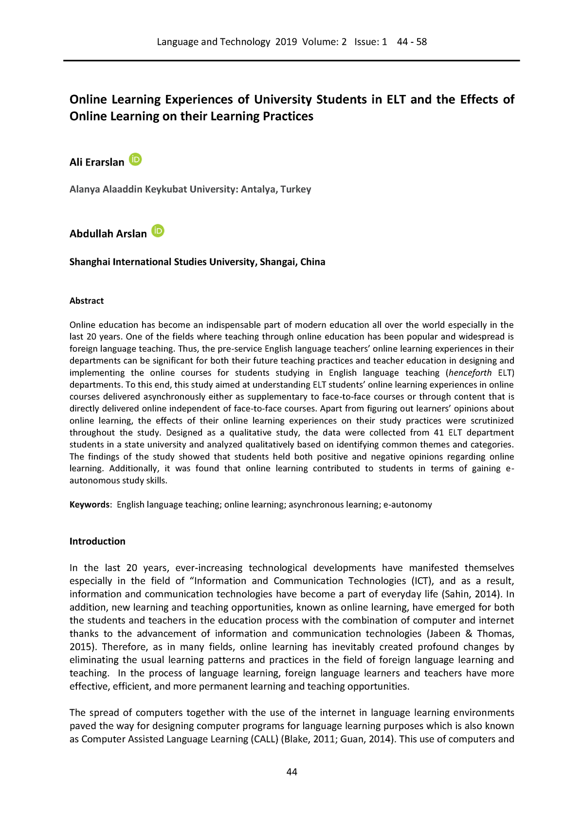 Online Learning Experiences Of University Students And The Effects Of ...