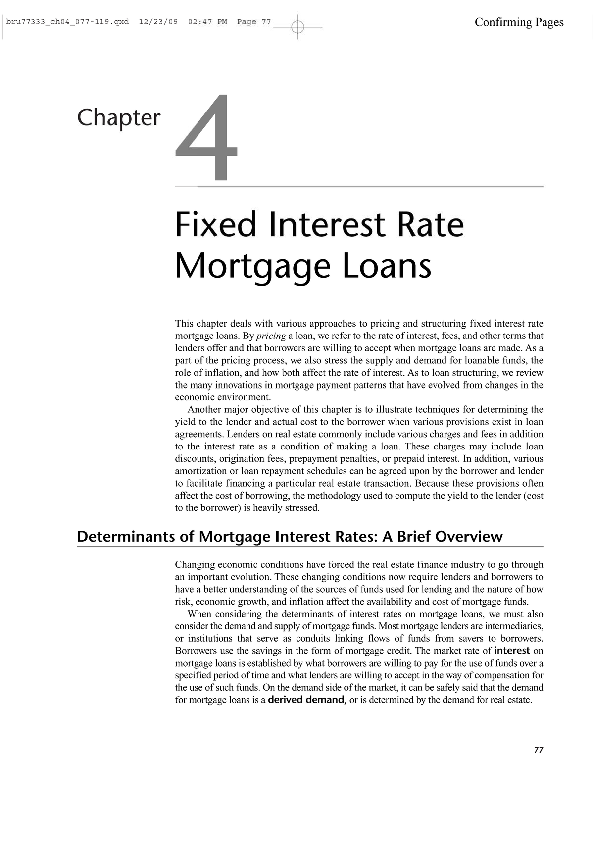 Chapter 4 Fixed Interest Rate Mortgage Loans - Đầu Tư Bất động Sản ...