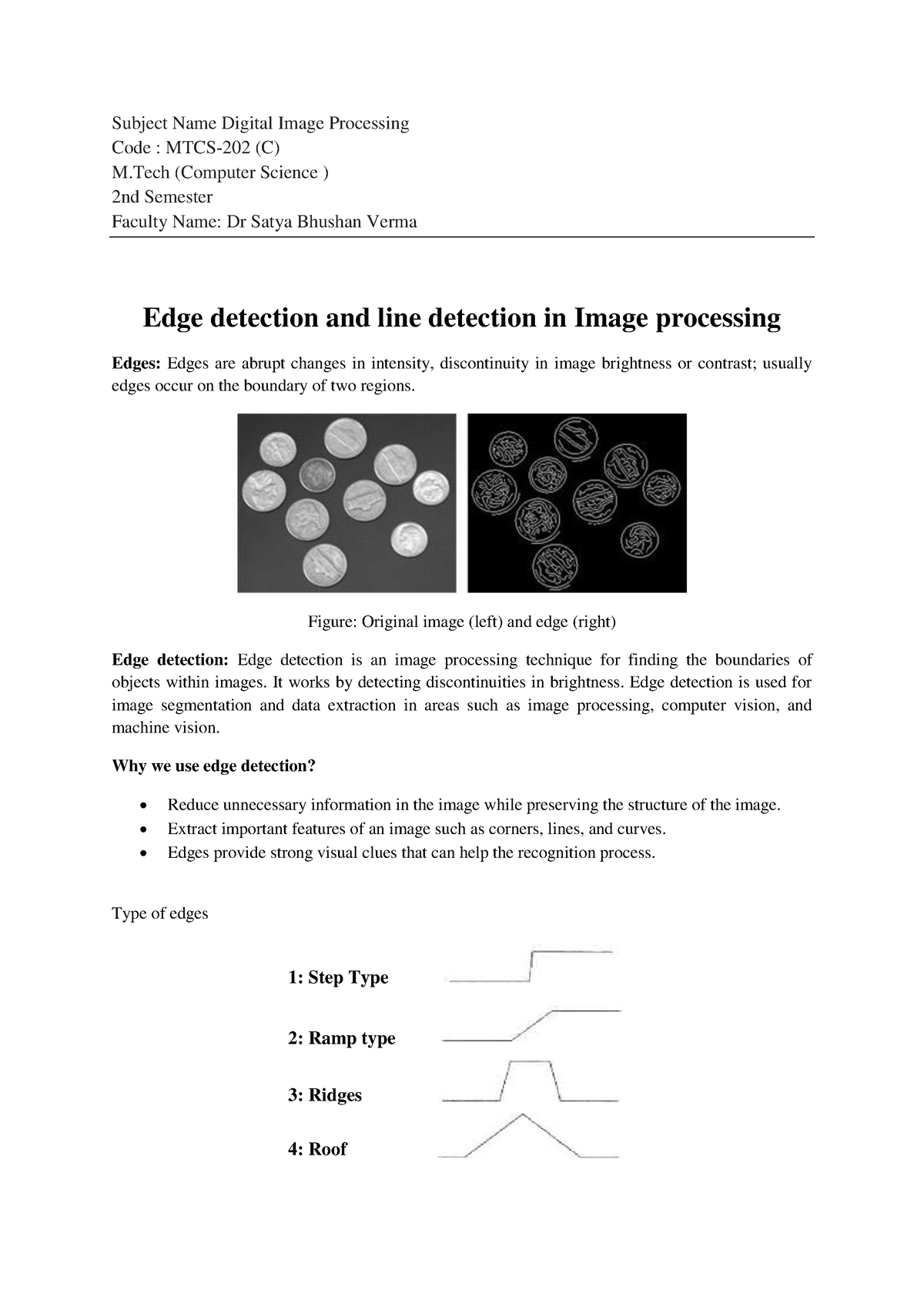 Edge Detection - Digital Image Processing Notes - Subject Name Digital ...