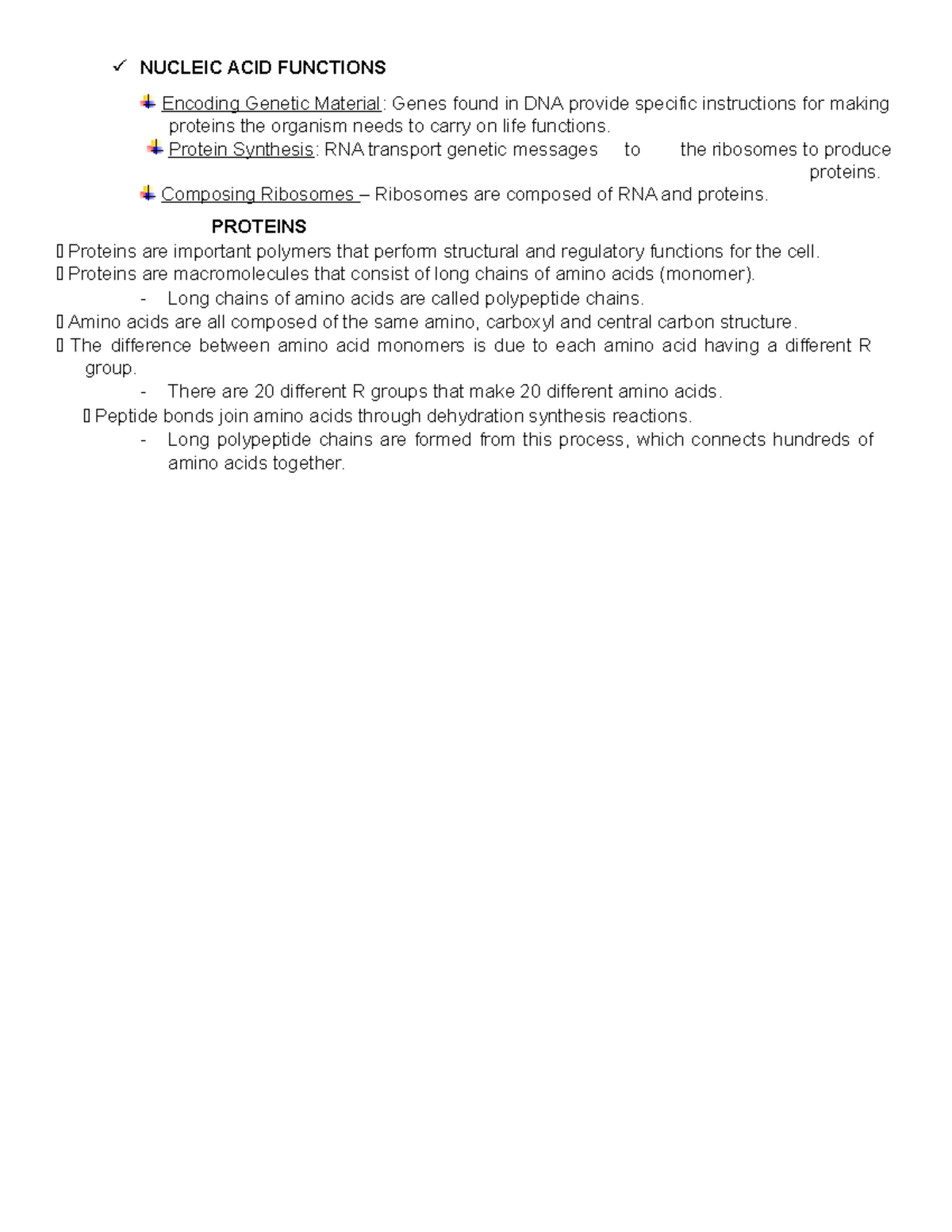 Nucleic ACID Functions NUCLEIC ACID FUNCTIONS Encoding