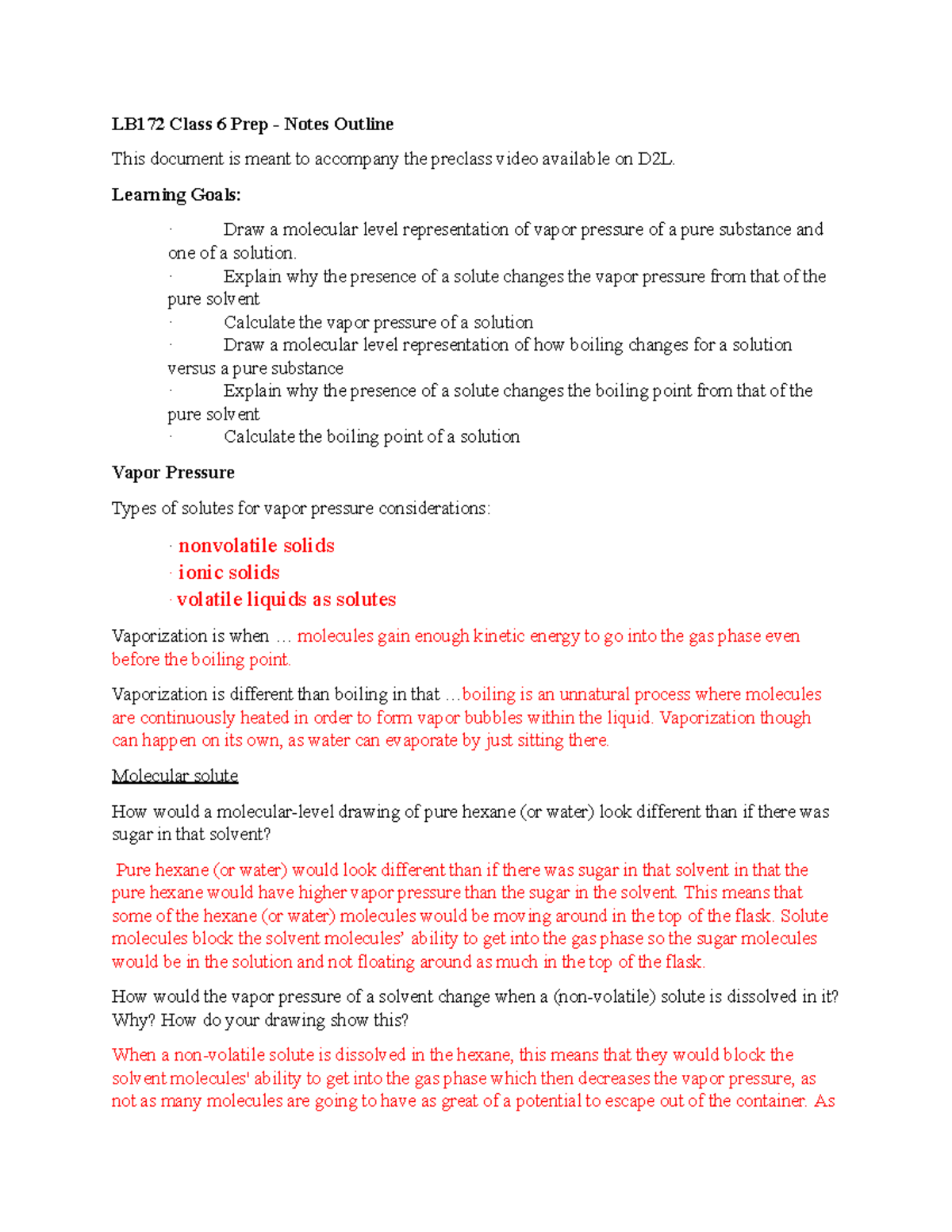 Chem preclass notes solutions Google Docs LB172 Class 6 Prep