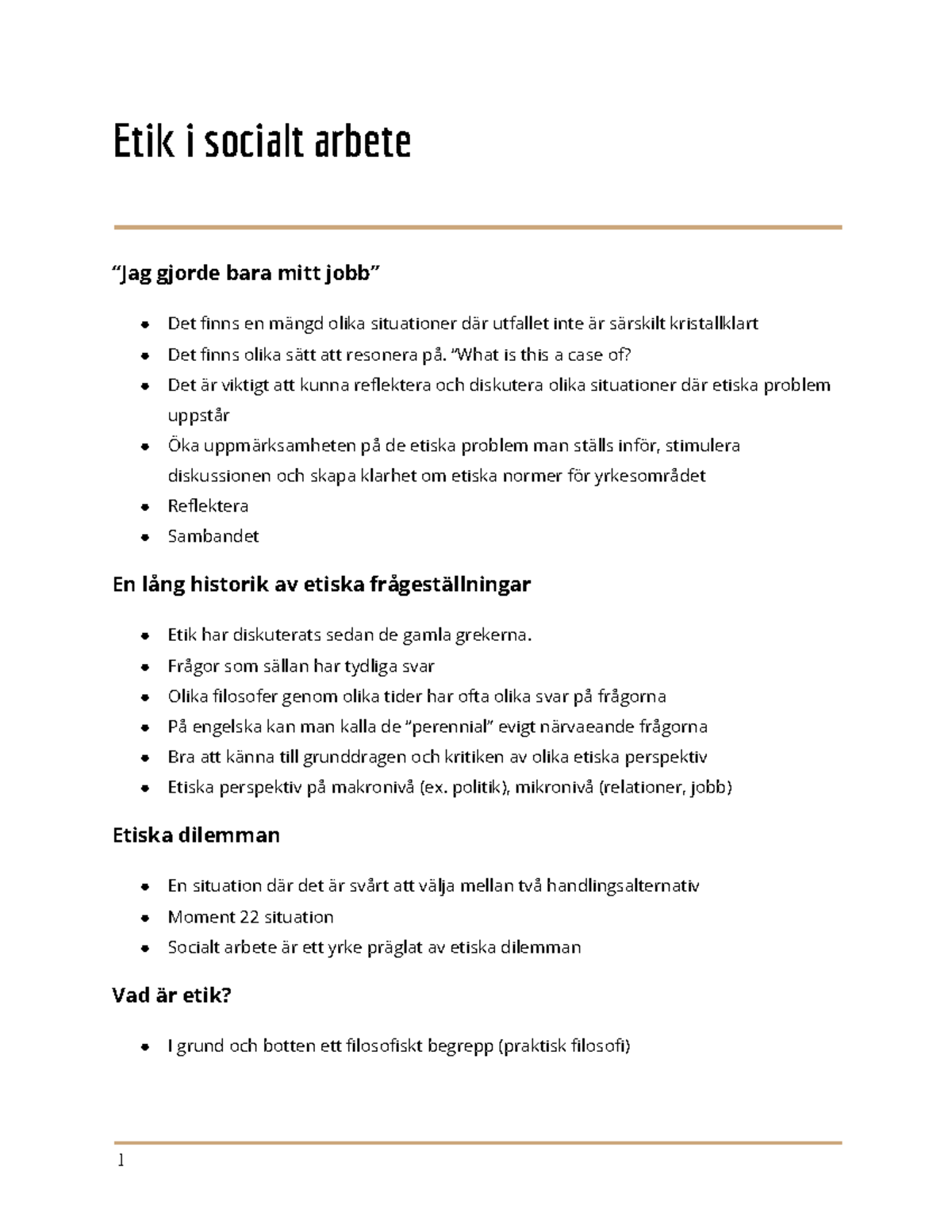 4 9 Etik I Socialt Arbete Etik I Socialt Arbete Jag Gjorde Bara 
