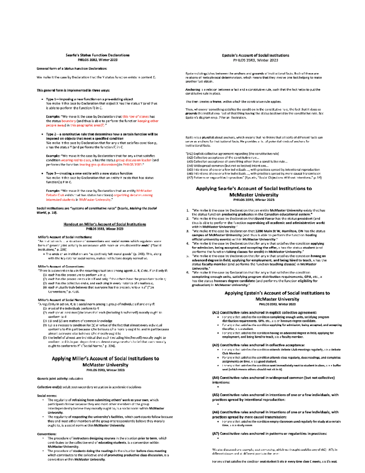 Metaphysics Final Cheat Sheet YPM Est. 1922. Location Youth