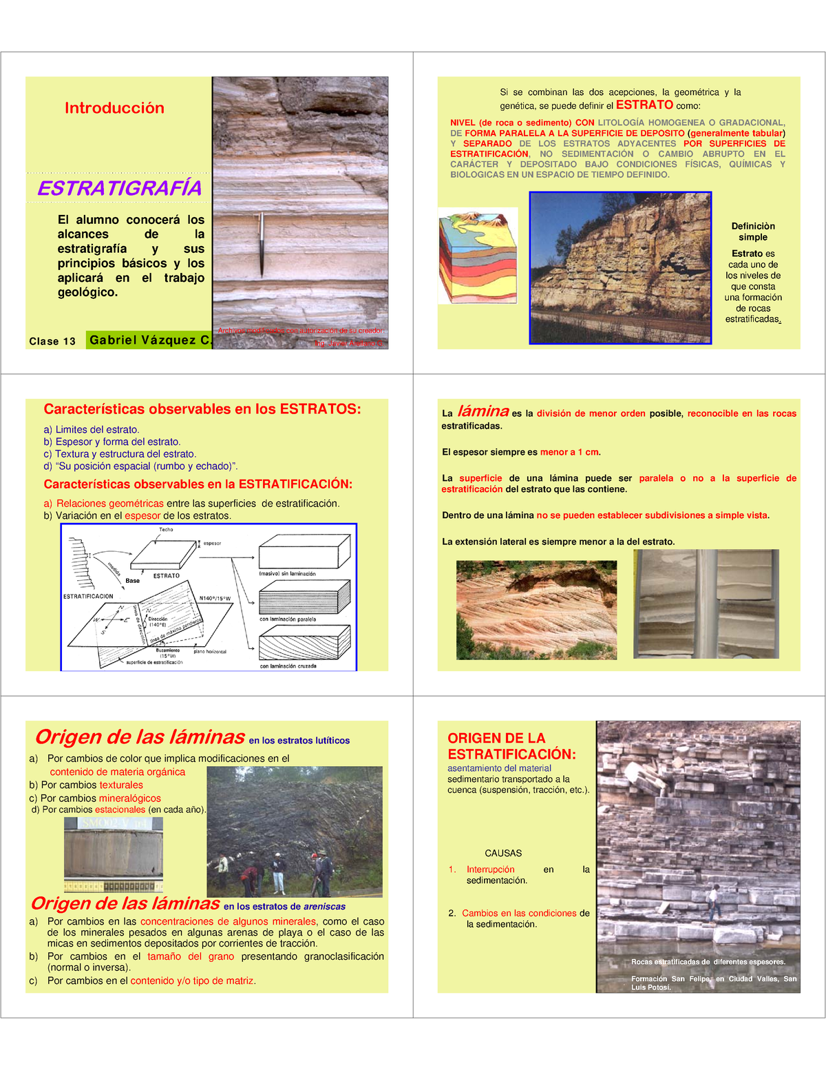 Clase 09 PEPS (Estratig Introdu) - ESTRATIGRAFÍA Introducción Cla Se 1 ...