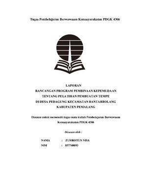 Tugas Makalah Pkn Universitas Terbuka - TUGAS 3 PENDIDIKAN ...