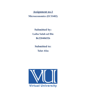 ECO402 Assignment Microeconomics ECO402 Assignment Solution   Thumb 300 388 