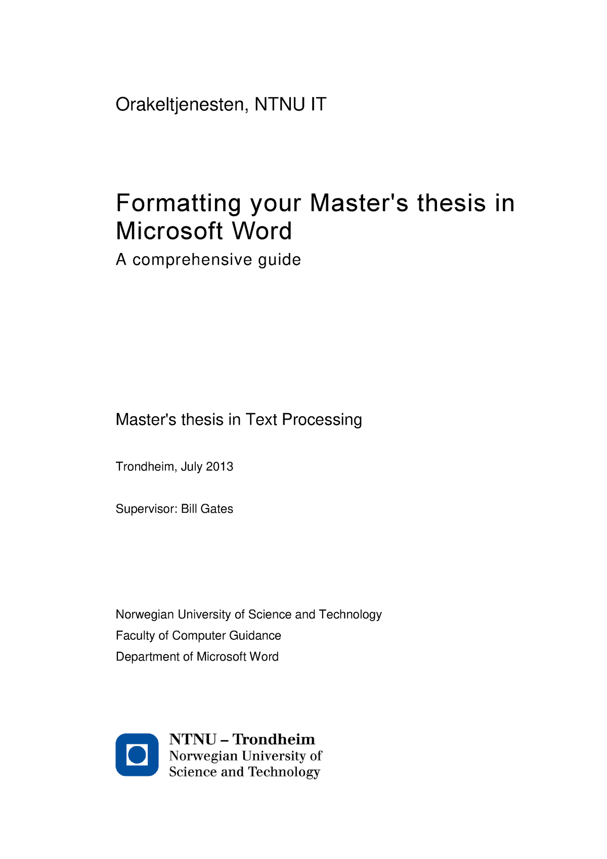 master thesis template ntnu