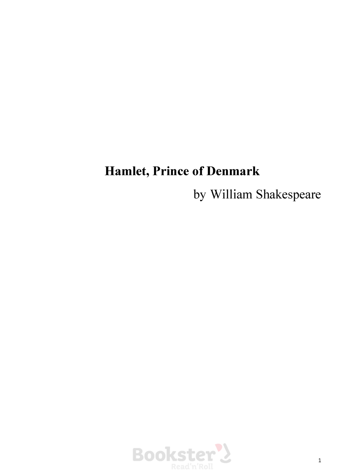 Реферат: William ShakespeareS Hamlet Essay Research Paper The