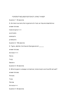 BIO 101 - Notes - Department of Biology BIO 101-General Biology 1 ...