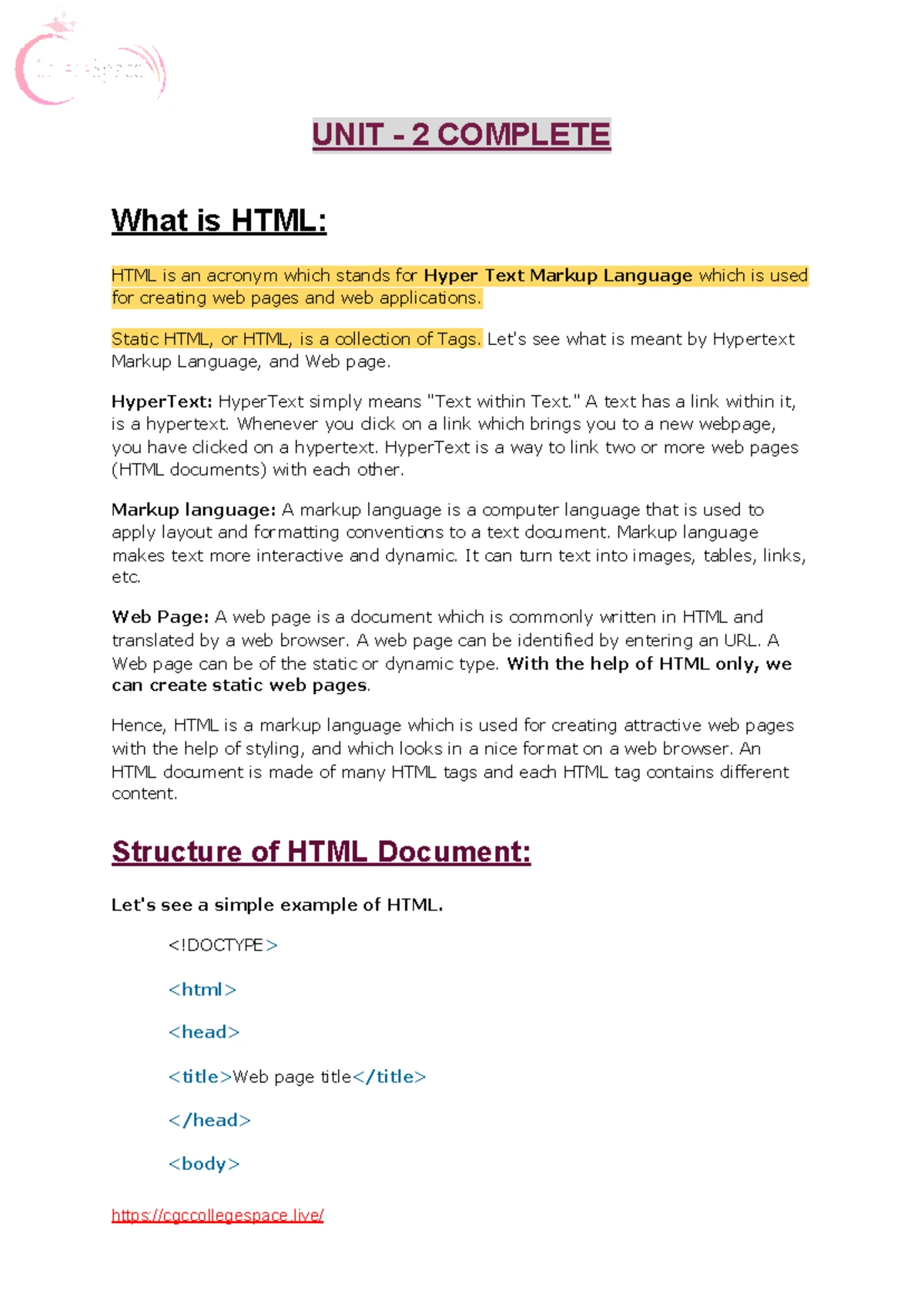 Programming for Problem Solving Unit- 3 - UNIT – III FUNCTIONS ...