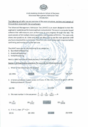 AMAT TEST - AMAT Questions