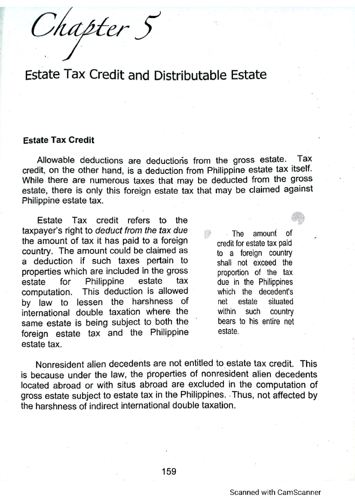 Transfer And Business Taxation Chapter 5 - BS Accountancy - Studocu