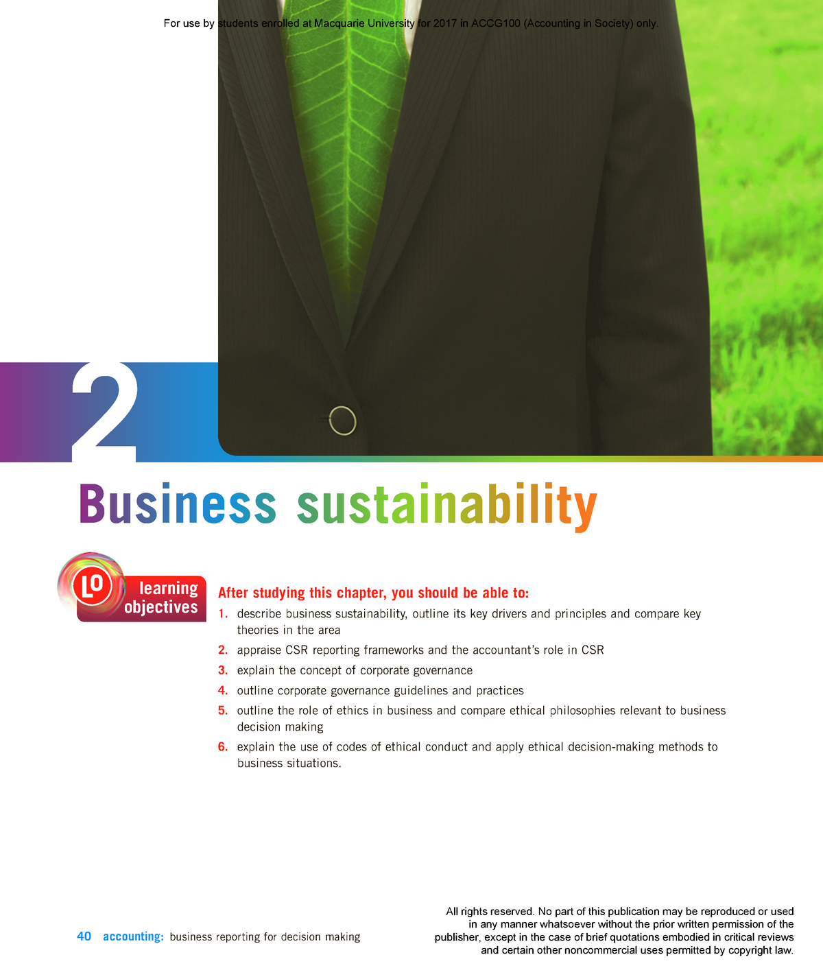 Chapter 2 - Textbook Sustainability - After Studying This Chapter, You ...